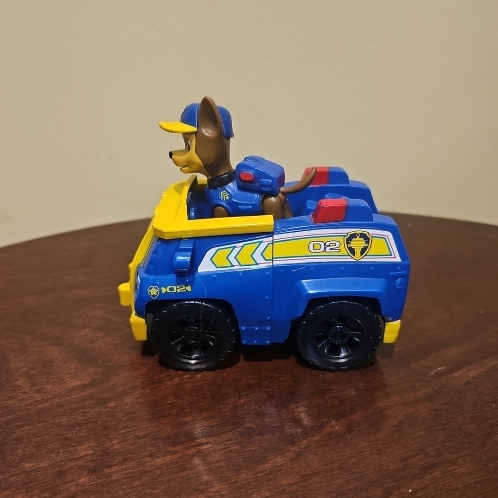 Paw Patrol Chase Ride N Rescue Police Cruiser Vehicle Action Figure Toy Dog.